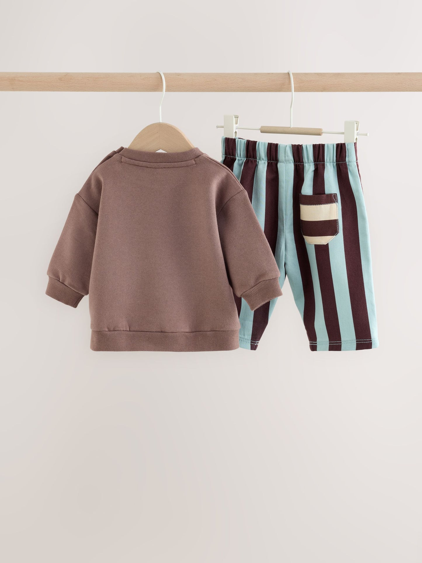 Dsiney Kidz - Brown/Blue Baby Set Sweat Top and Trousers (0mths-2yrs) image 4