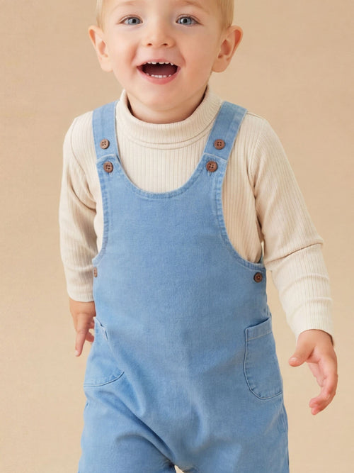 Dsiney Kidz - MORI Blue Everyday Supersoft Denim Dungarees image 1