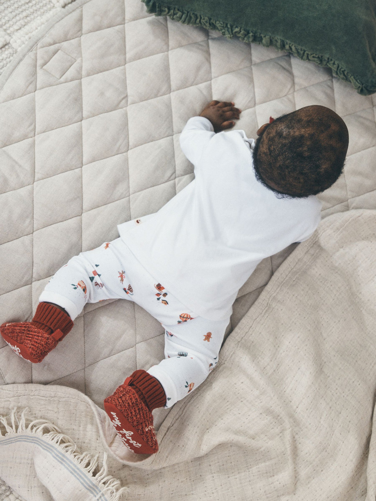 White My First Christmas Top and Leggings Baby Set (0-18mths) - image 3