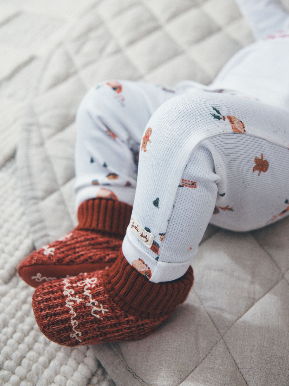 White My First Christmas Top and Leggings Baby Set (0-18mths) - image 4