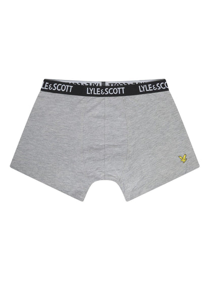 Dsiney Kidz - Lyle & Scott Grey Markus Underwear Boxer Trunks 3 Pack image 3