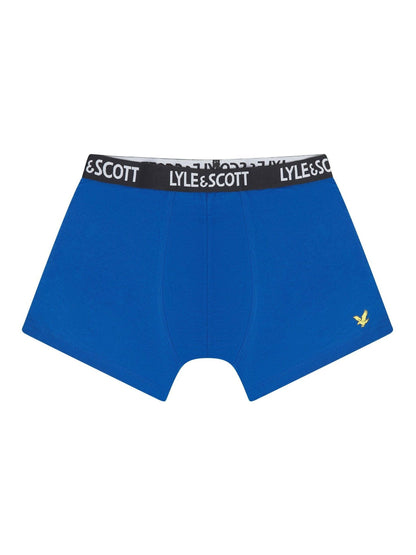 Dsiney Kidz - Lyle & Scott Blue Markus Underwear Boxer Trunks 3 Pack image 3
