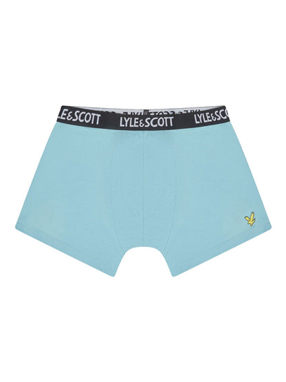 Dsiney Kidz - Lyle & Scott Blue Markus Underwear Boxer Trunks 3 Pack image 4