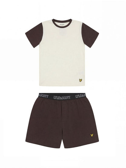 Lyle & Scott Brown Caster Sleepwear Short Set - image 1