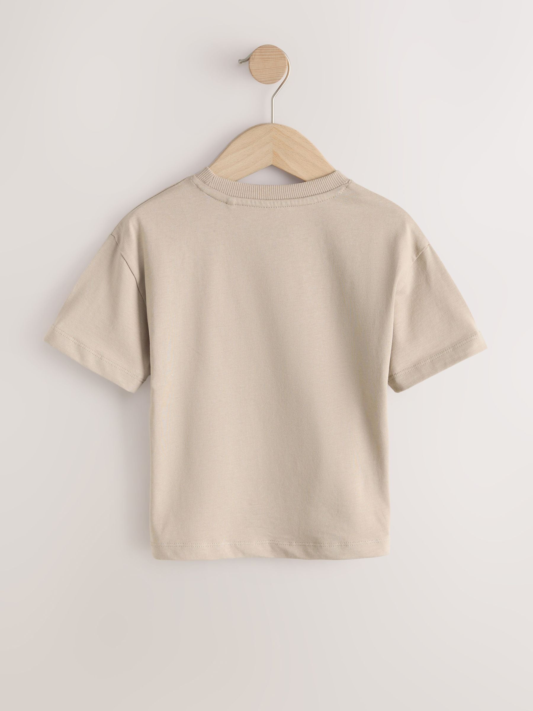 Tan Brown Marvel Short Sleeve Cotton T-Shirt (3mths-8yrs) image 2