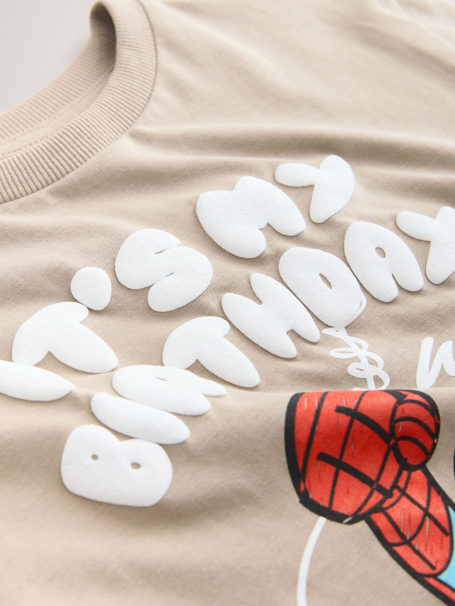 Tan Brown Marvel Short Sleeve Cotton T-Shirt (3mths-8yrs) image 3