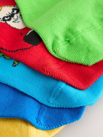 Disney Pixar Character Cotton Rich Socks 5 Pack - image 3