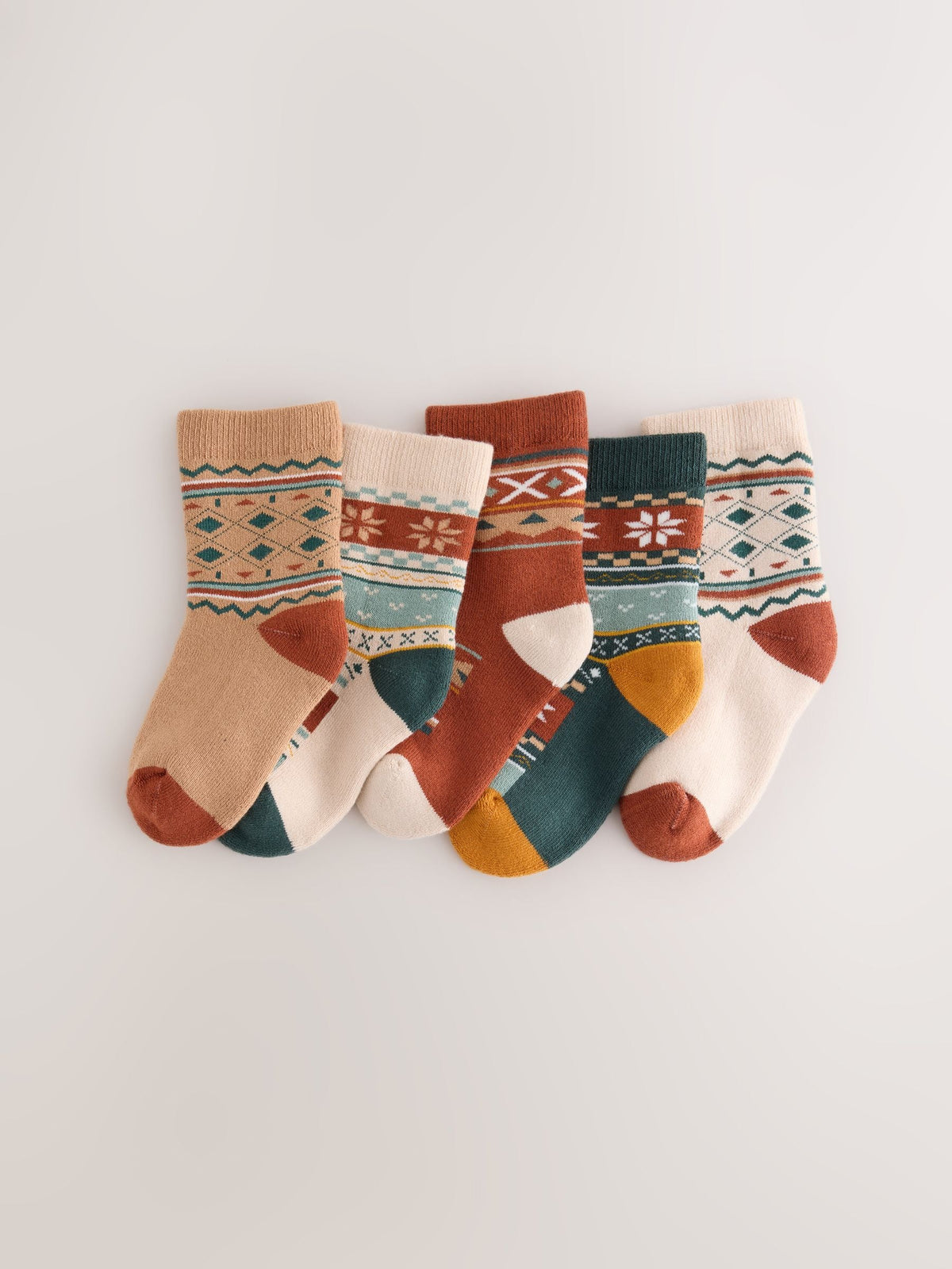 Multi Cosy Terry Cotton Rich Socks 5 Pack - image 1