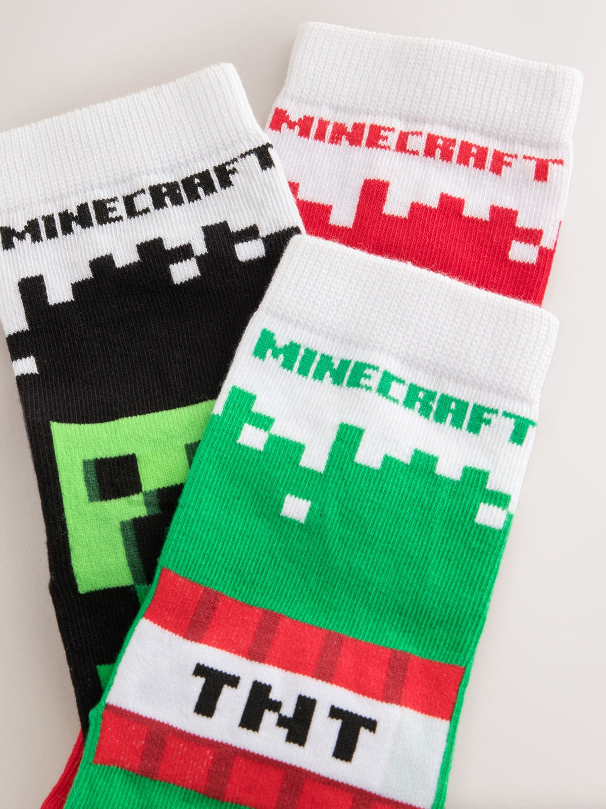 Minecraft Cotton Rich License Christmas Socks 3 Pack - image 2