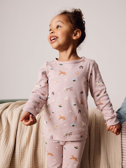 Cream/Blue Snuggle Pyjamas 3 Pack (9mths-12yrs) (9mths-12yrs) - image 5