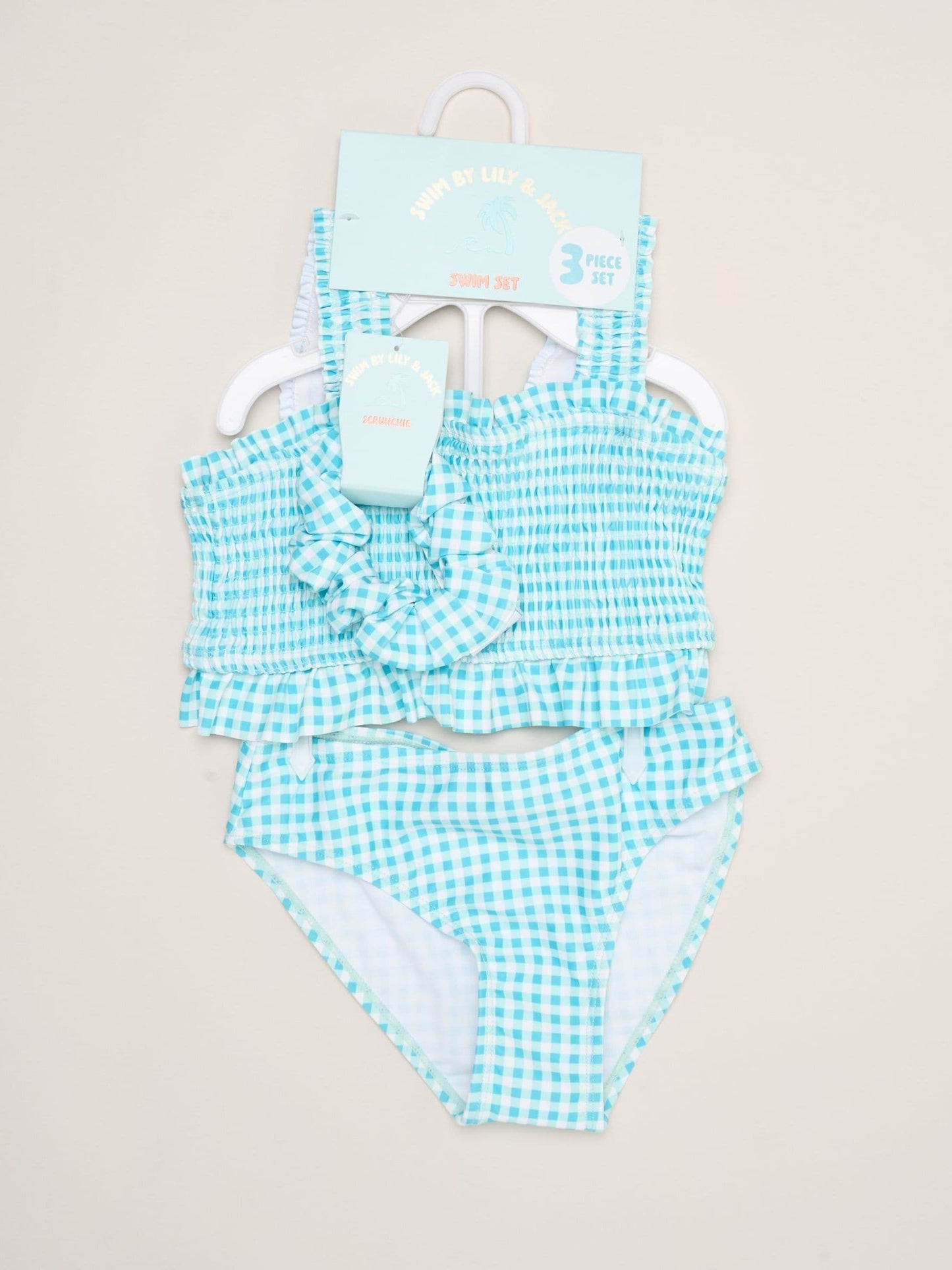 Miss Blue Gingham Bikini Set With Scrunchie image 2