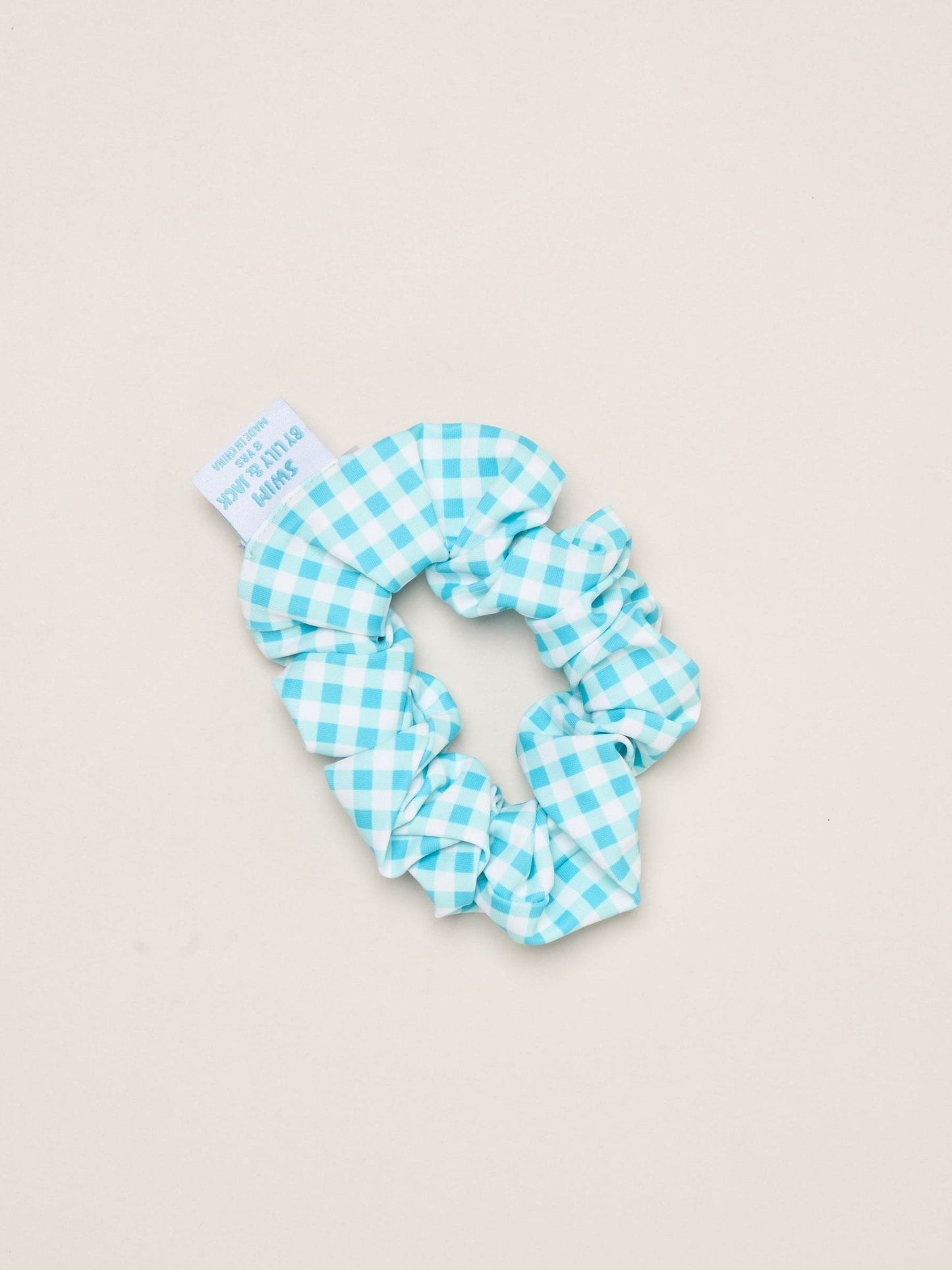 Miss Blue Gingham Bikini Set With Scrunchie image 6