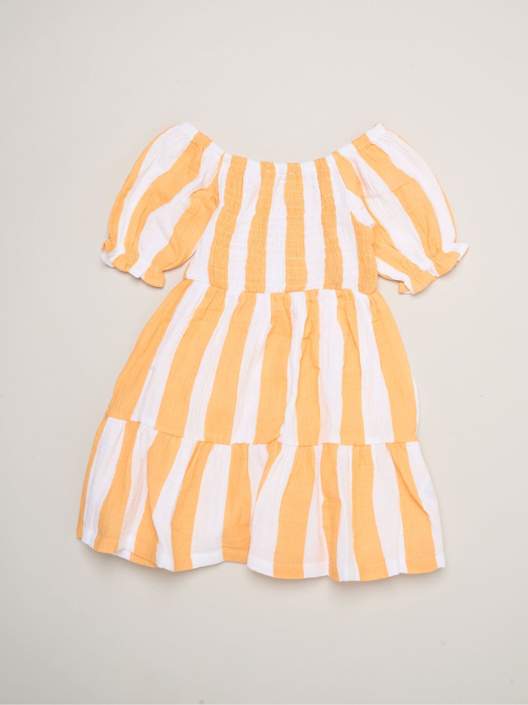 Miss Orange Floral Print And Chambray Dresses 2 Pack image 5