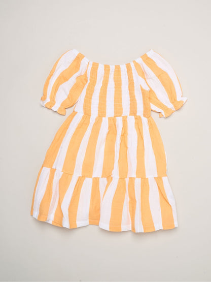 Miss Orange Floral Print And Chambray Dresses 2 Pack image 5