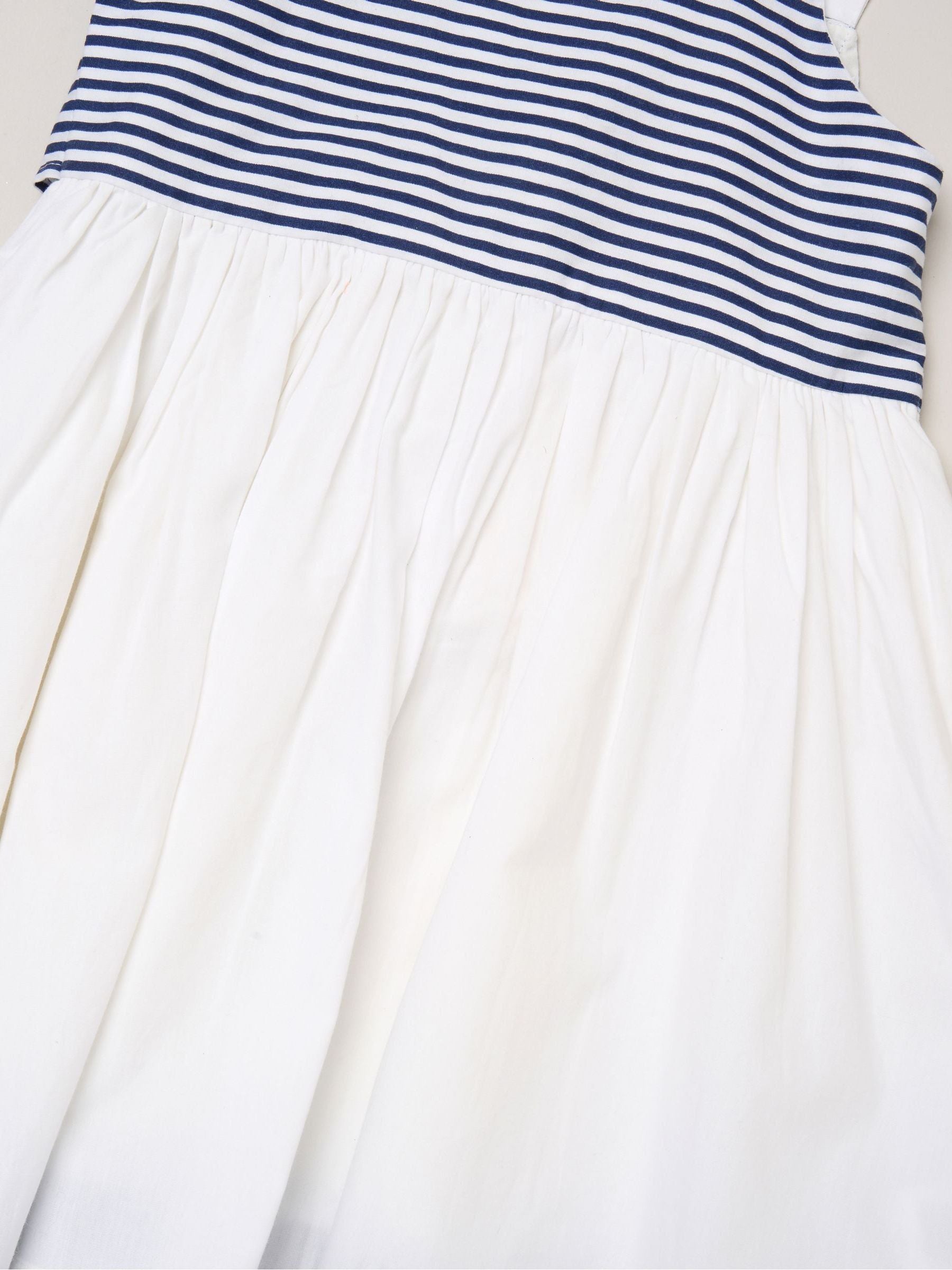 Dsiney Kidz - Miss White Stripe Panel Bow Back Dress image 3