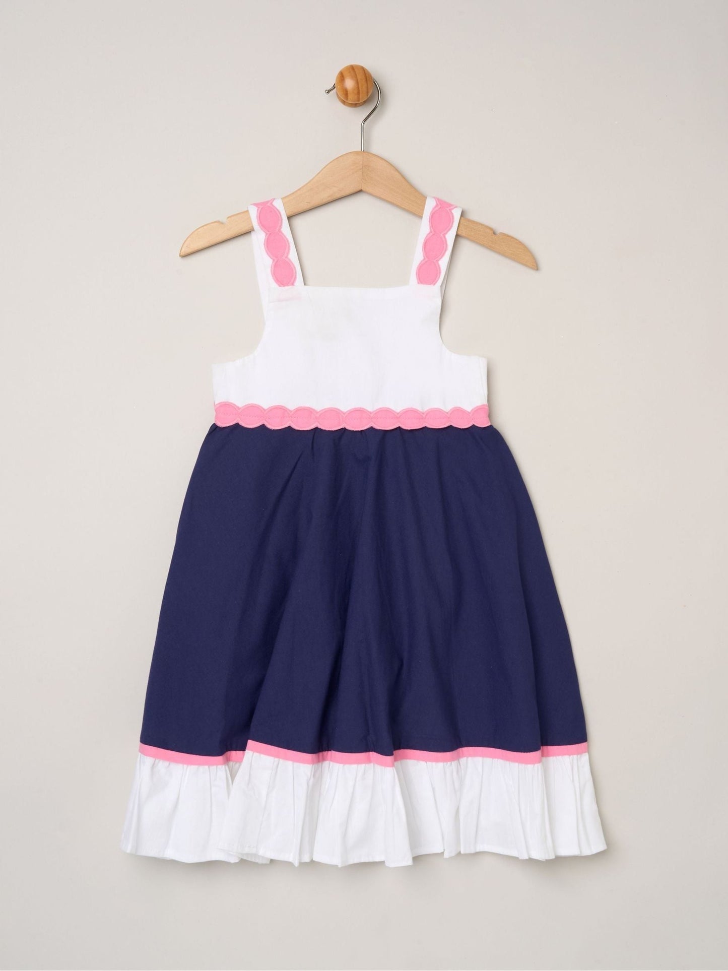 Dsiney Kidz - Miss Blue Scalloped Trim Summer Dress image 1