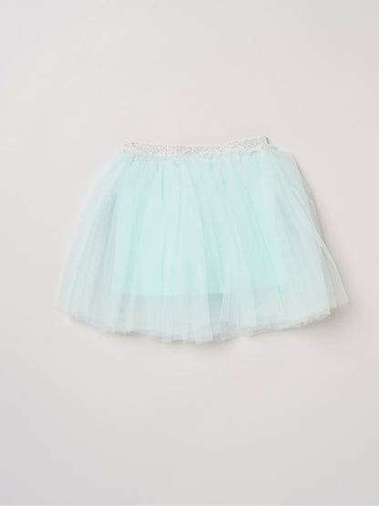 Miss Baby Blue Bow Applique Short Sleeve T-Shirt And Tutu Skirt Outfit Set image 5
