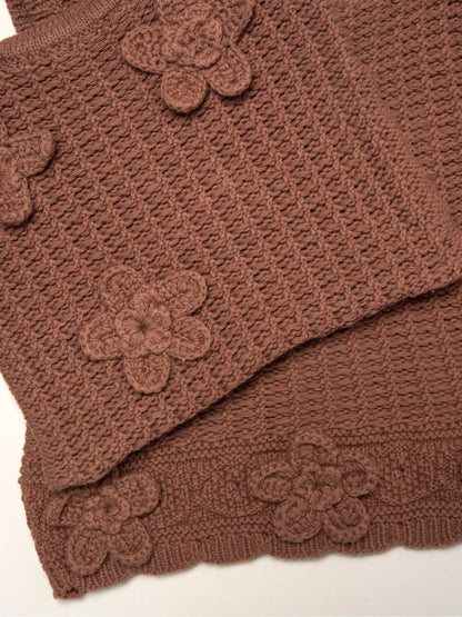 Miss Brown Scallop Floral Set With Strappy Top, Shorts & Bag 3 Piece image 6