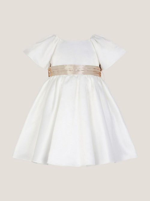 Dsiney Kidz - Monsoon Cream Baby Angelica Satin Bow Dress image 1
