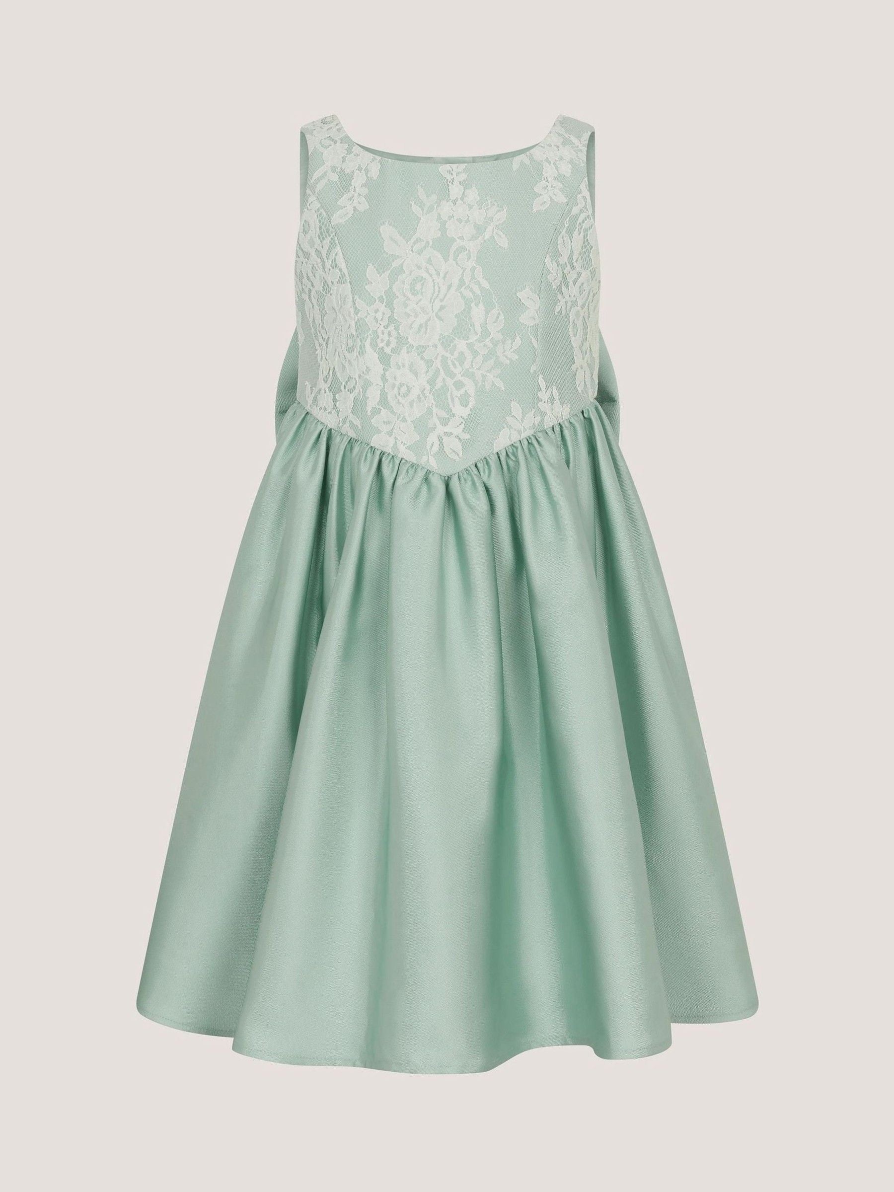 Monsoon Sage Green Juno Lace Bodice Party Dress image 1