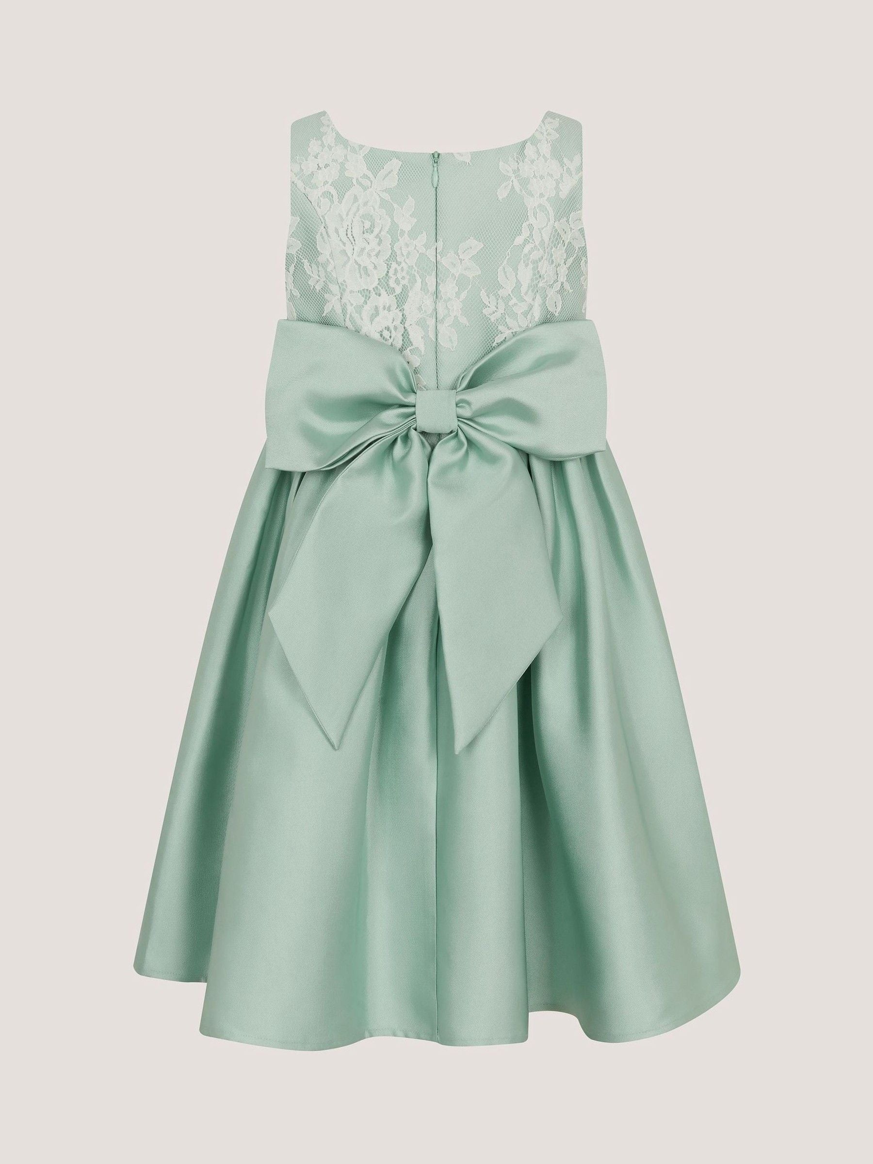 Monsoon Sage Green Juno Lace Bodice Party Dress image 2