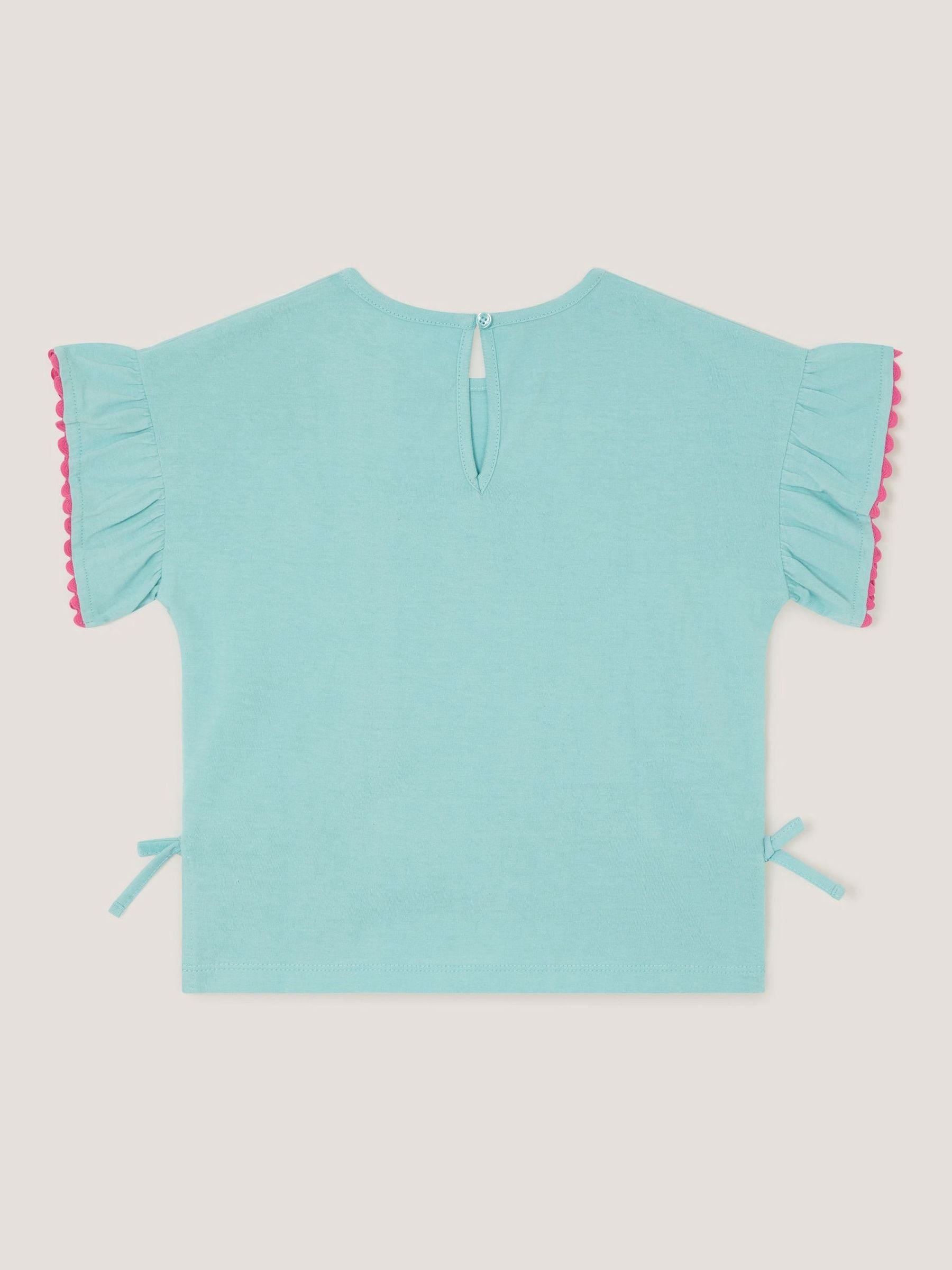 Monsoon Green Tina Tropical Toucan Embellished T-Shirt image 2