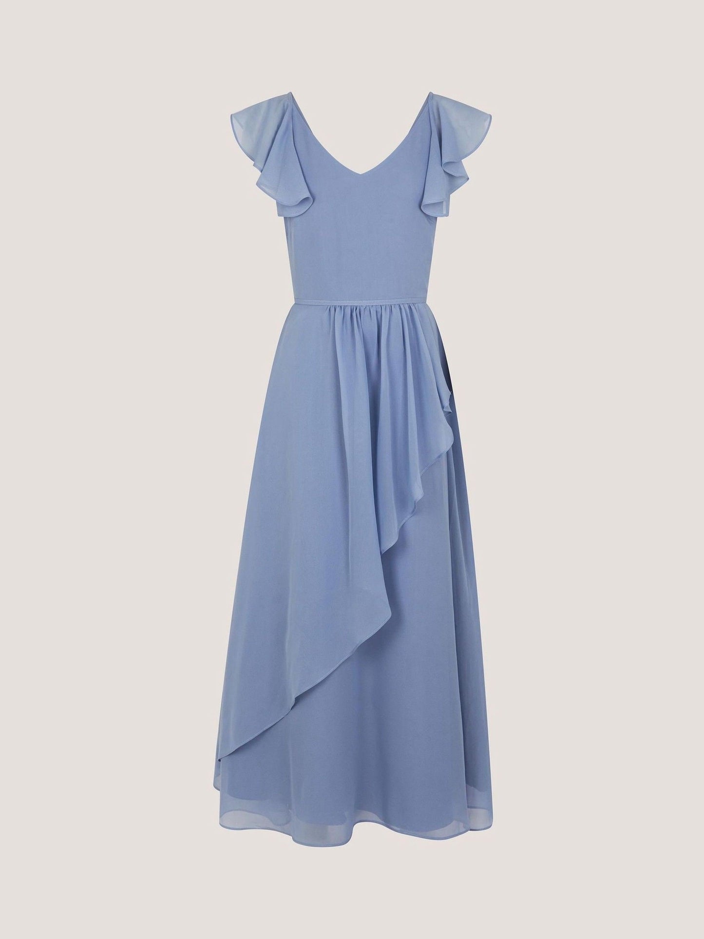 Monsoon Pale Blue Monsoon Indi Tie-Back Prom Dress image 3