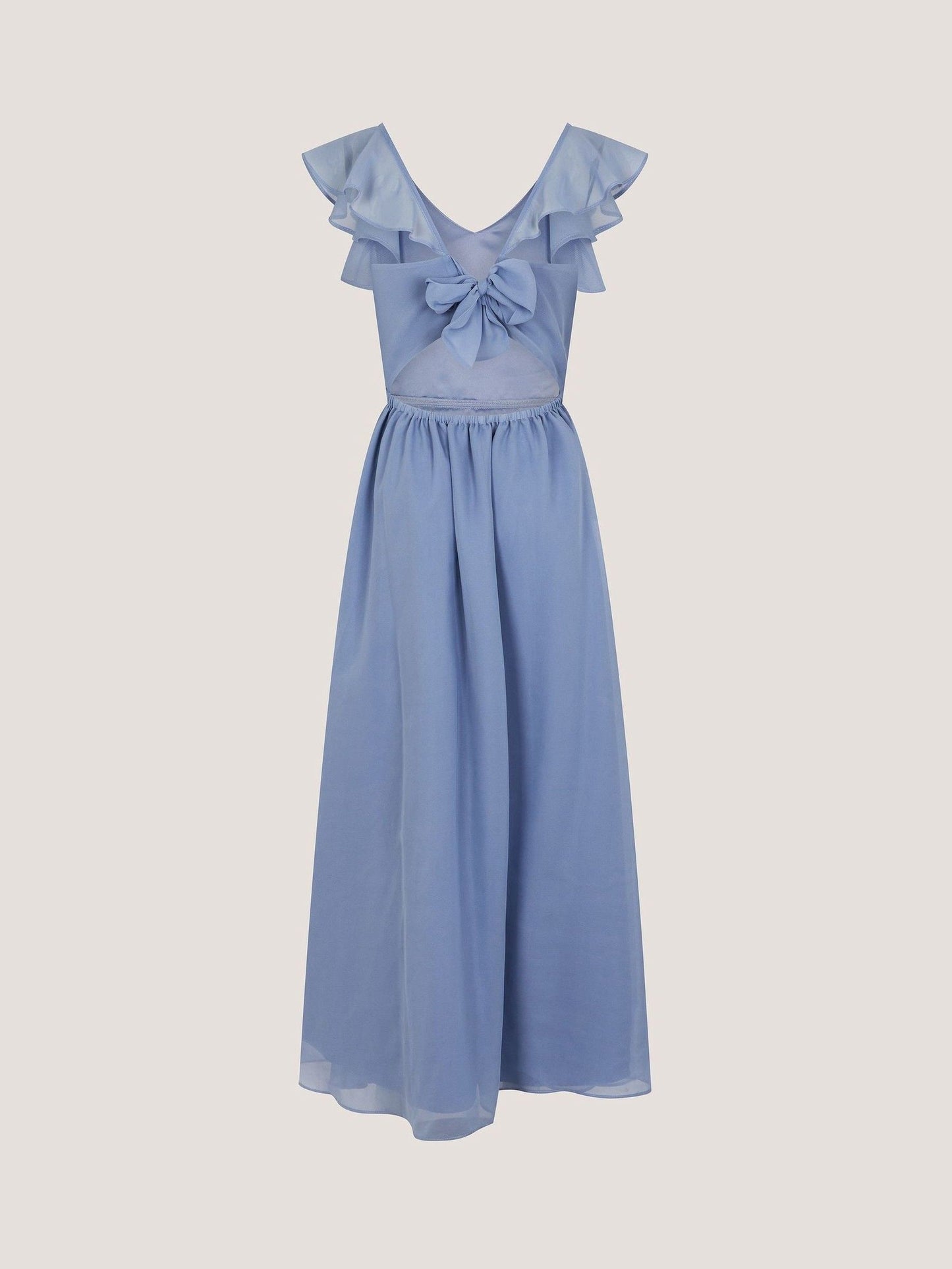 Monsoon Pale Blue Monsoon Indi Tie-Back Prom Dress image 4