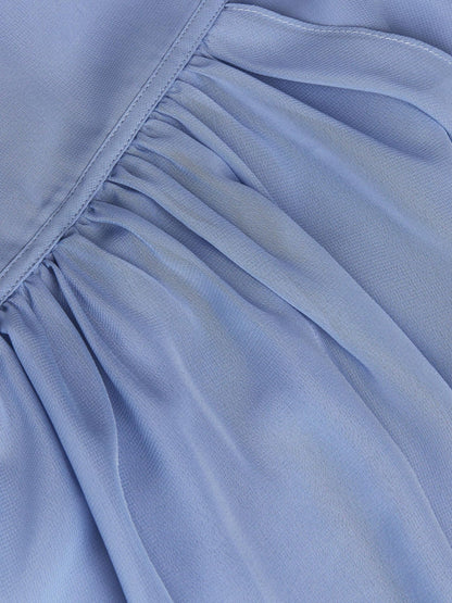 Monsoon Pale Blue Monsoon Indi Tie-Back Prom Dress image 5
