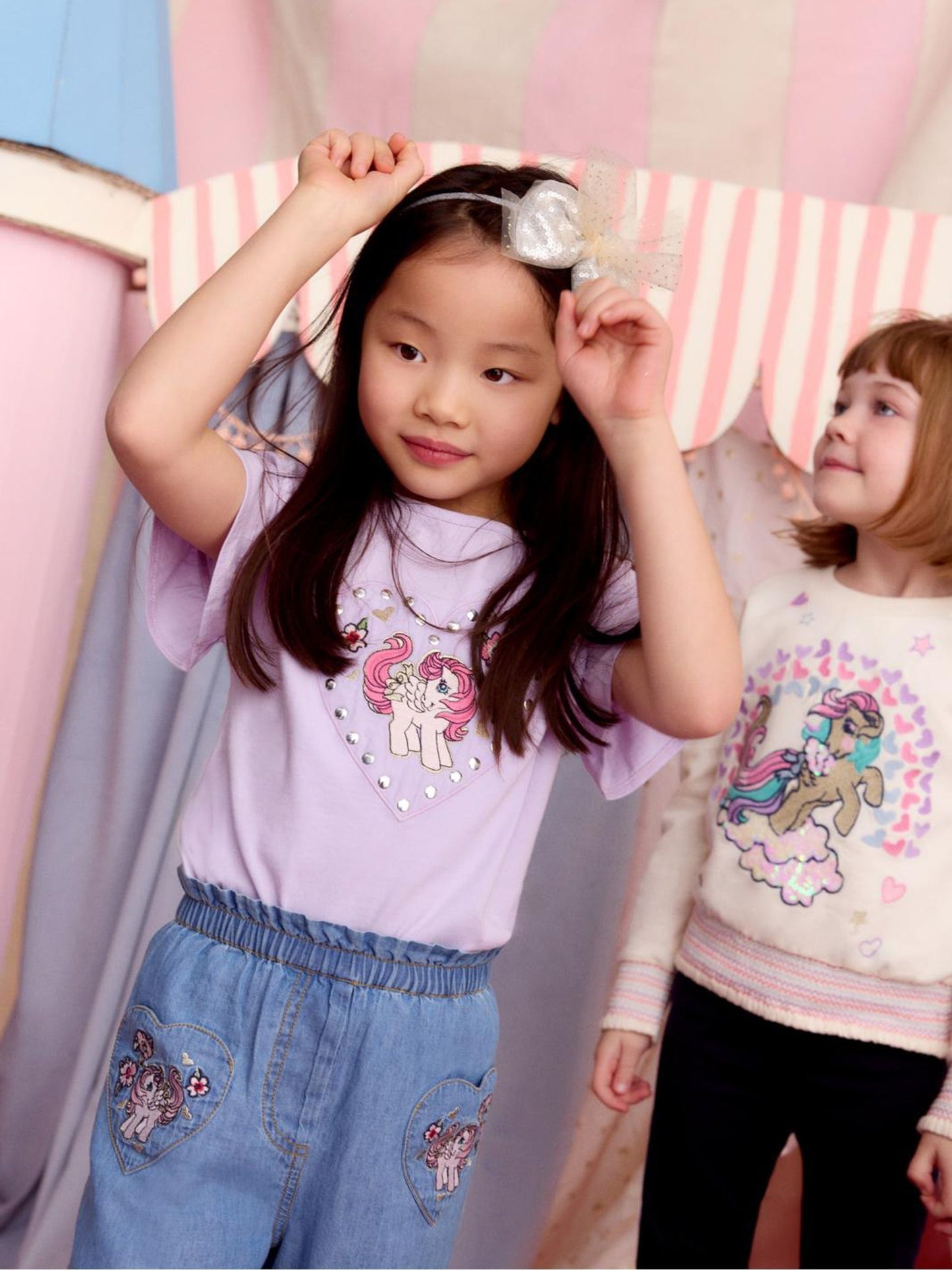 Monsoon Blue My Little Pony Chambray Trousers image 3