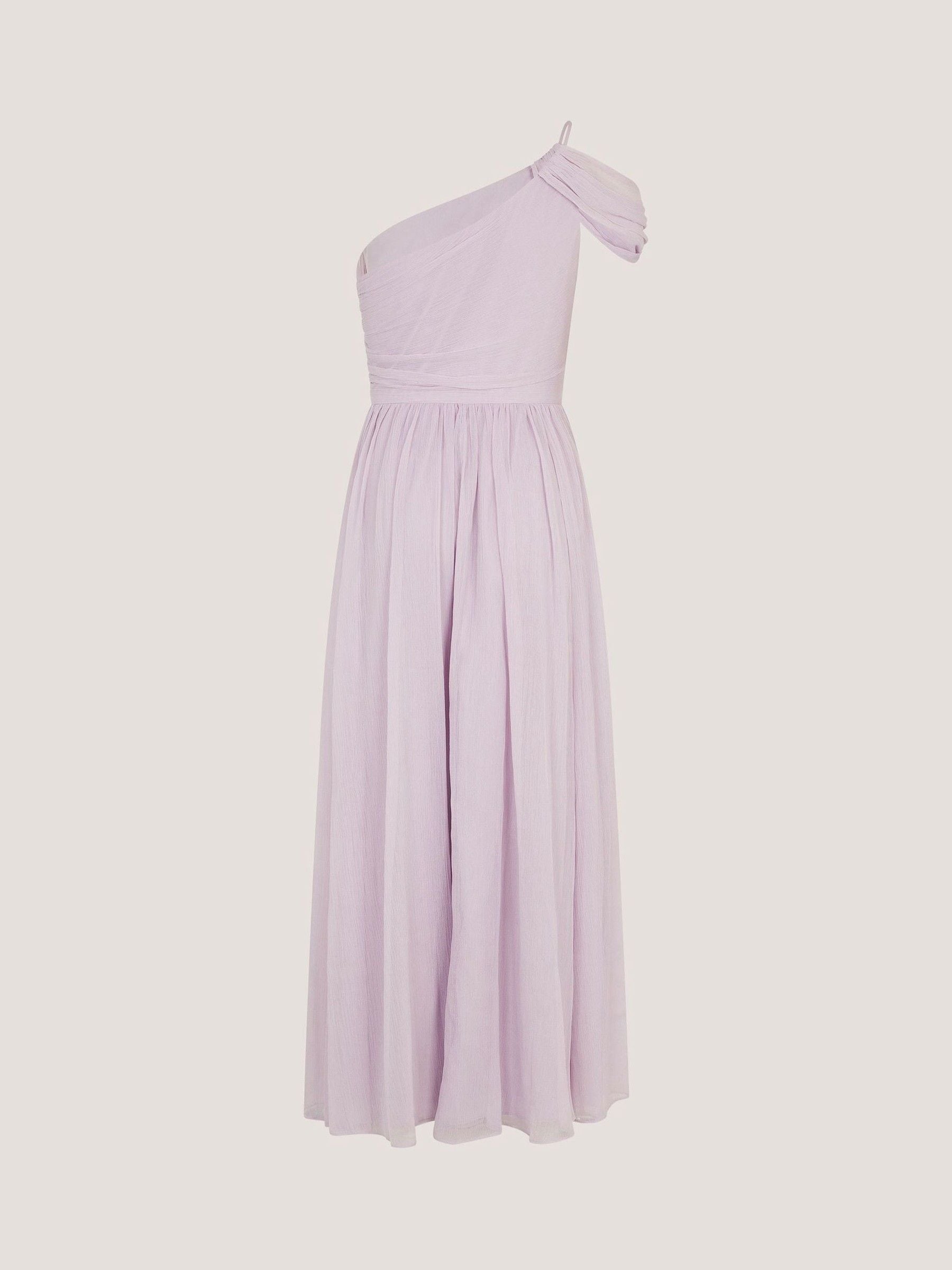 Monsoon Purple Texas One Shoulder Prom Dress image 3