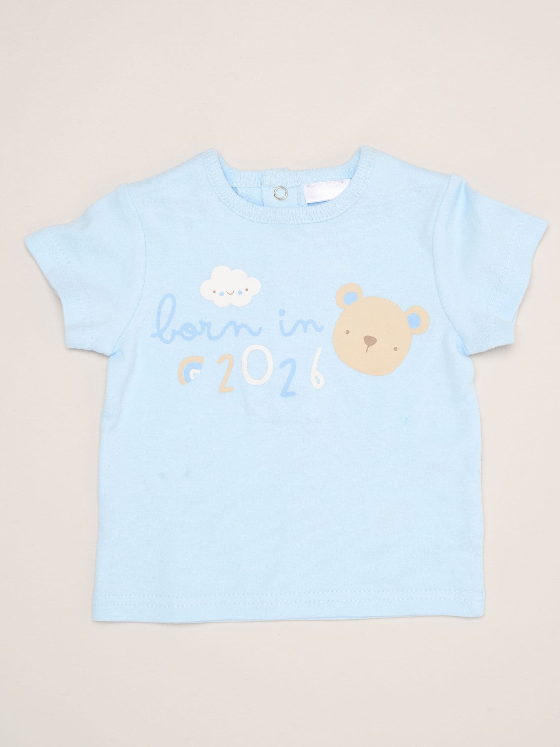 Rock-A-Bye Baby Boutique Blue - Bear Print T-Shirt, Shorts And Plush Toy Outfit Set image 3