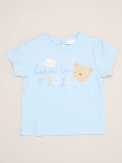 Rock-A-Bye Baby Boutique Blue - Bear Print T-Shirt, Shorts And Plush Toy Outfit Set image 3