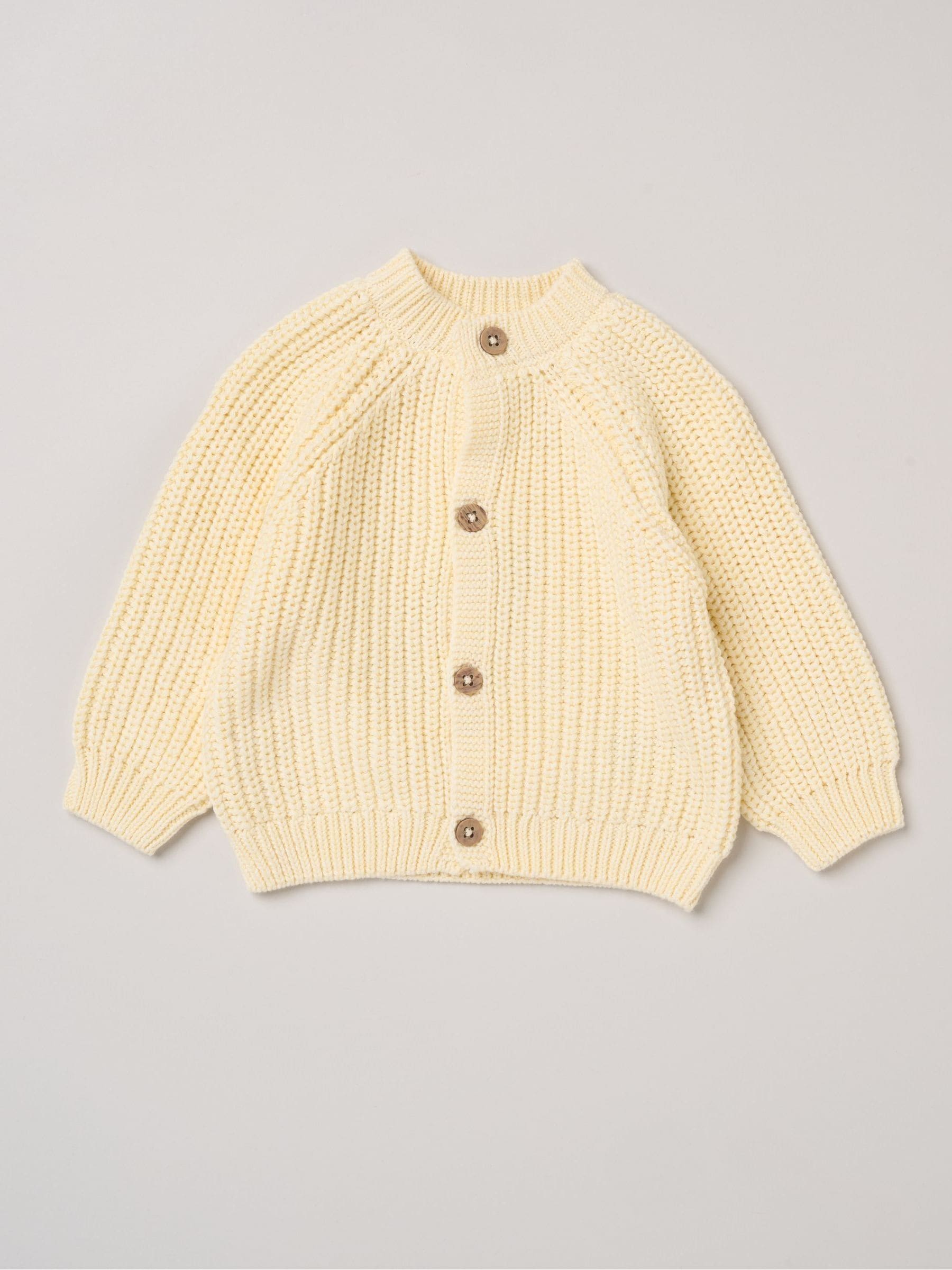 Dsiney Kidz - Rock-A-Bye Baby Boutique Yellow Text Embroidered Knitted Cardigan image 2
