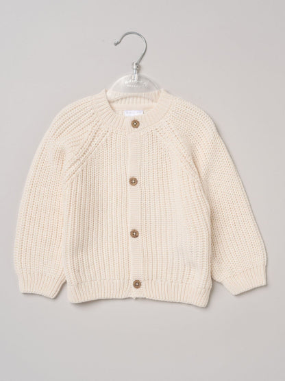 Dsiney Kidz - Rock-A-Bye Baby Boutique White Text Embroidered Knitted Cardigan image 2