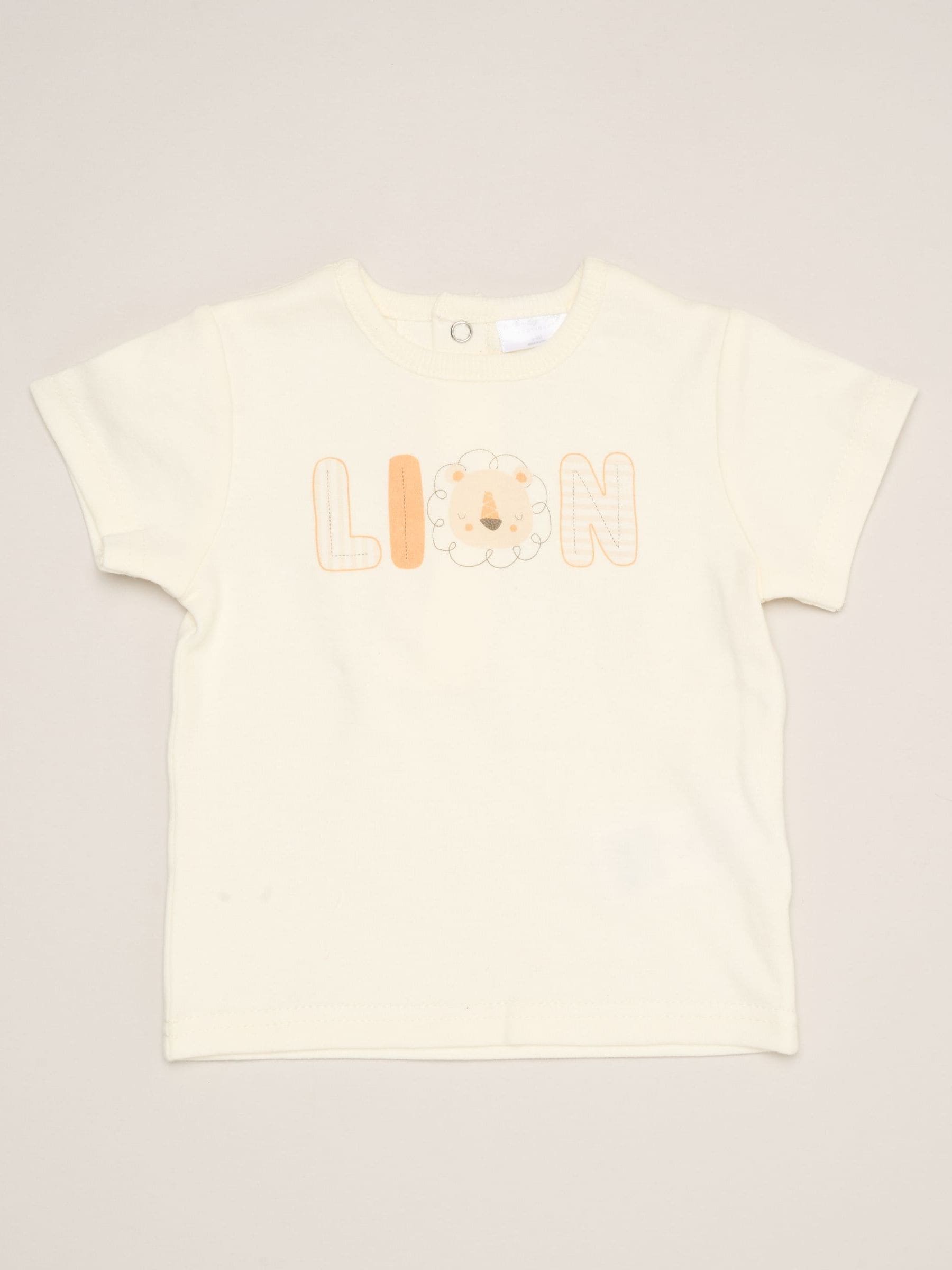 Rock-A-Bye Baby Boutique Brown Dinosaur Print T-Shirt, Shorts And Plush Toy Set Outfit Set image 3