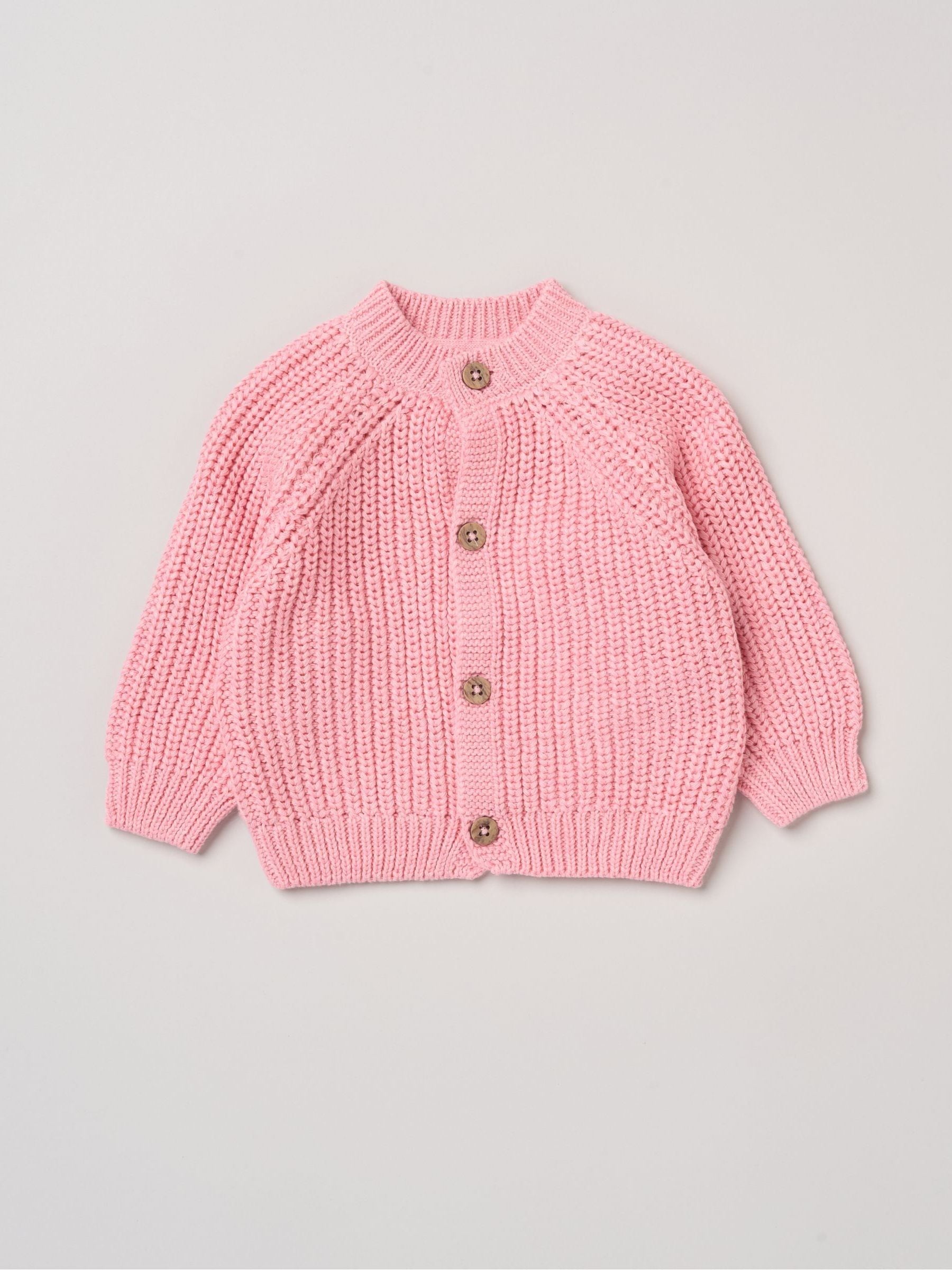 Dsiney Kidz - Rock-A-Bye Baby Boutique Baby Pink Text Embroidered Knitted Cardigan image 3