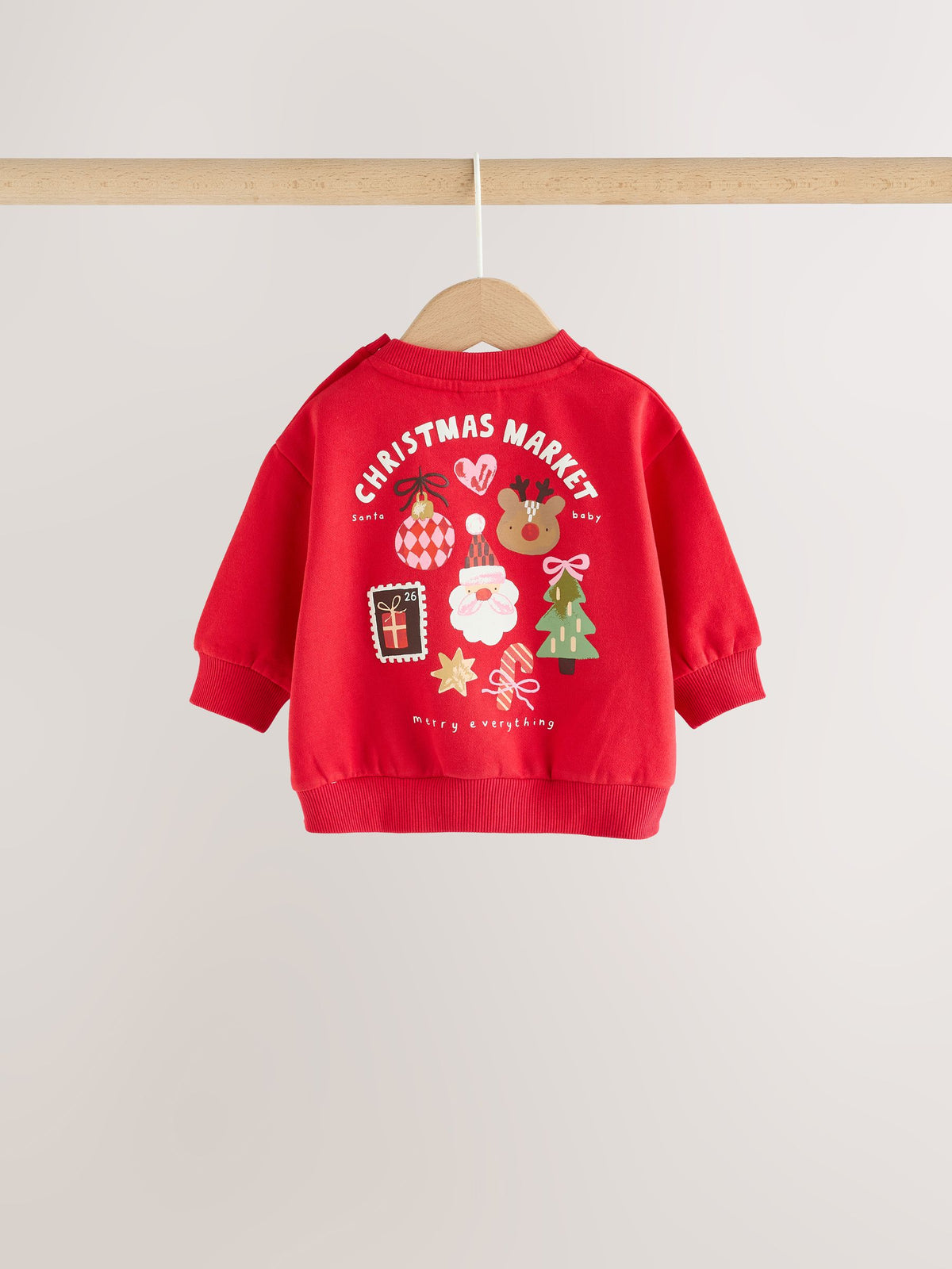 Red Christmas Character Baby Sweat Top And Leggings Set 2 Piece (0mths-2yrs) - image 3