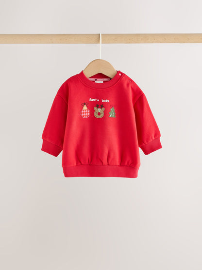 Red Christmas Character Baby Sweat Top And Leggings Set 2 Piece (0mths-2yrs) - image 5