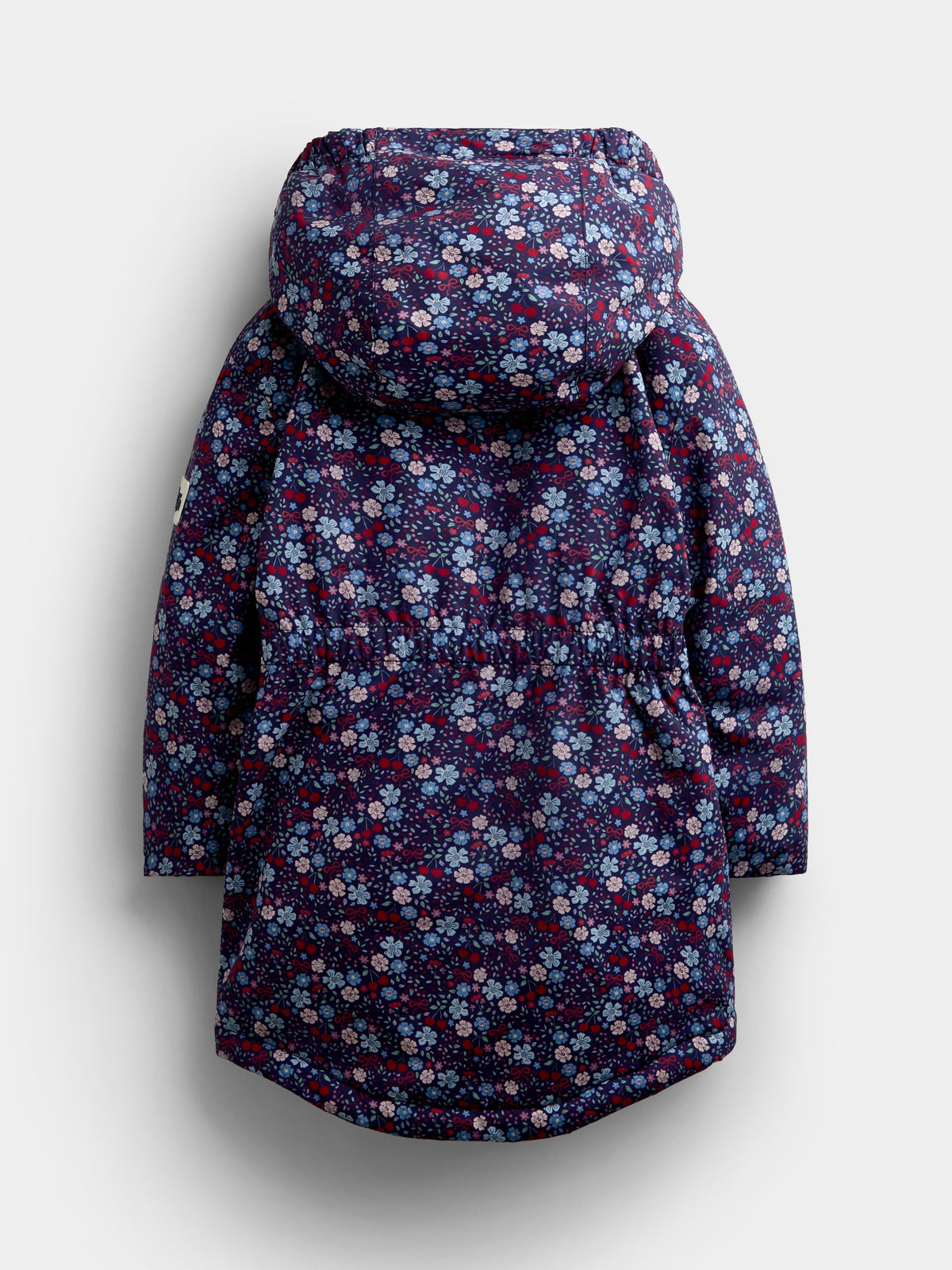 JoJo Maman Bébé Navy Ditsy Borg Lined Parka - image 3