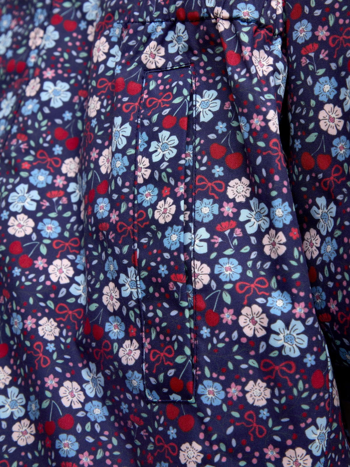 JoJo Maman Bébé Navy Ditsy Borg Lined Parka - image 4