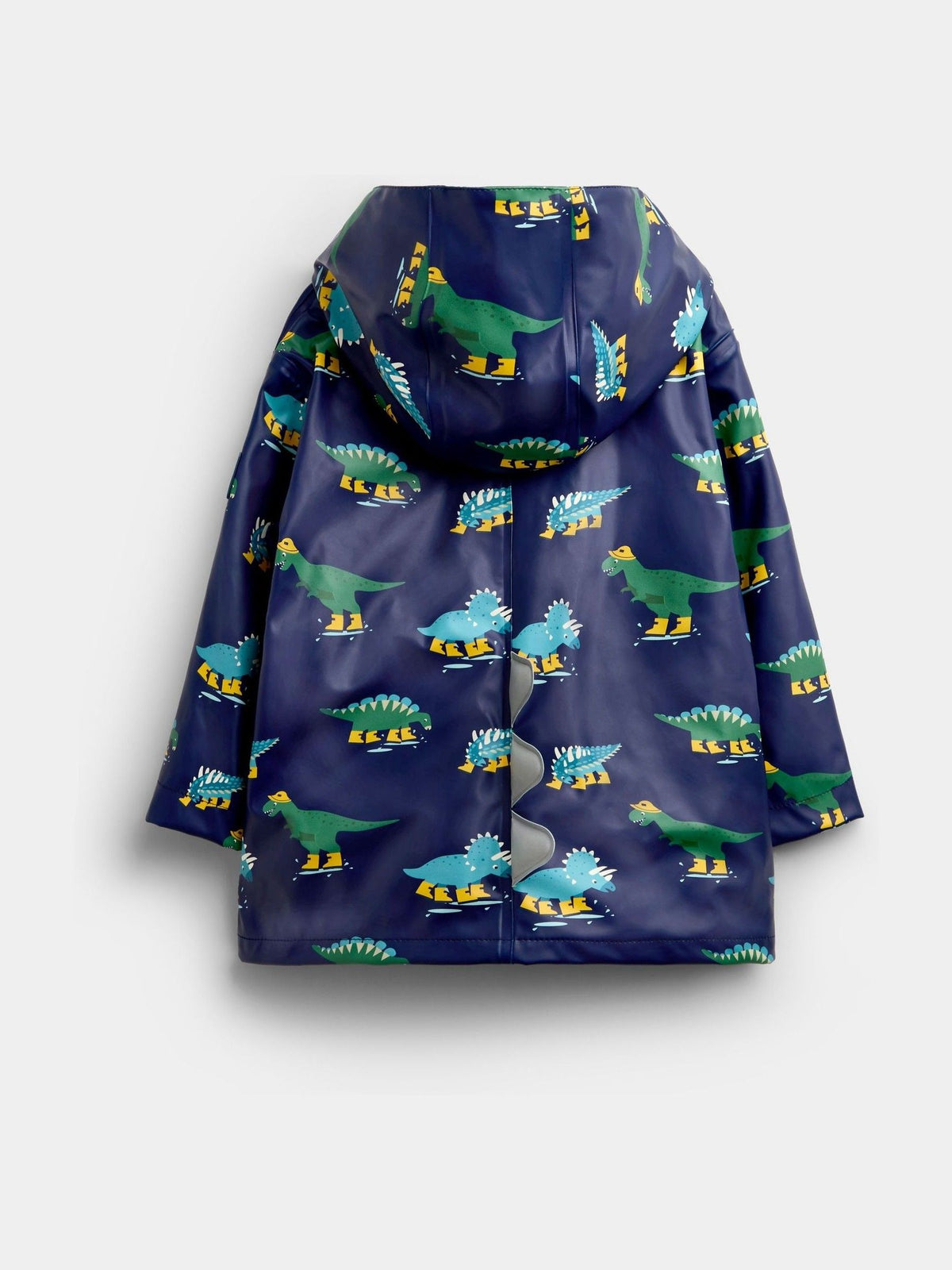 JoJo Maman Bébé Navy Blue Dinosaur Fleece Lined Fisherman Jacket - image 4