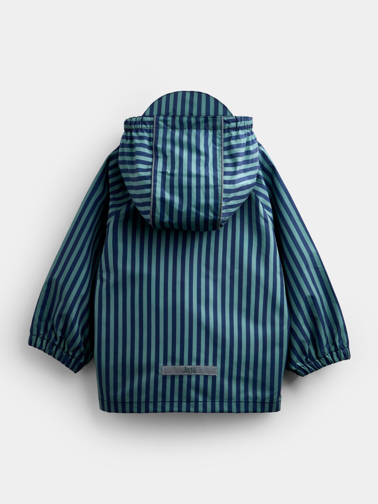 Dsiney Kidz - JoJo Maman Bébé Green Stripe Waterproof Packaway Jacket image 3