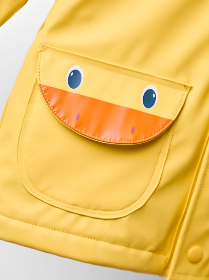 JoJo Maman Bébé Yellow Duck Waterproof Cosy Lined Fisherman Jacket - image 7