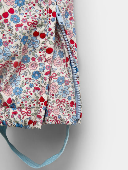 JoJo Maman Bébé Stone Ditsy Floral Waterproof Fleece-Lined Dungarees - image 4