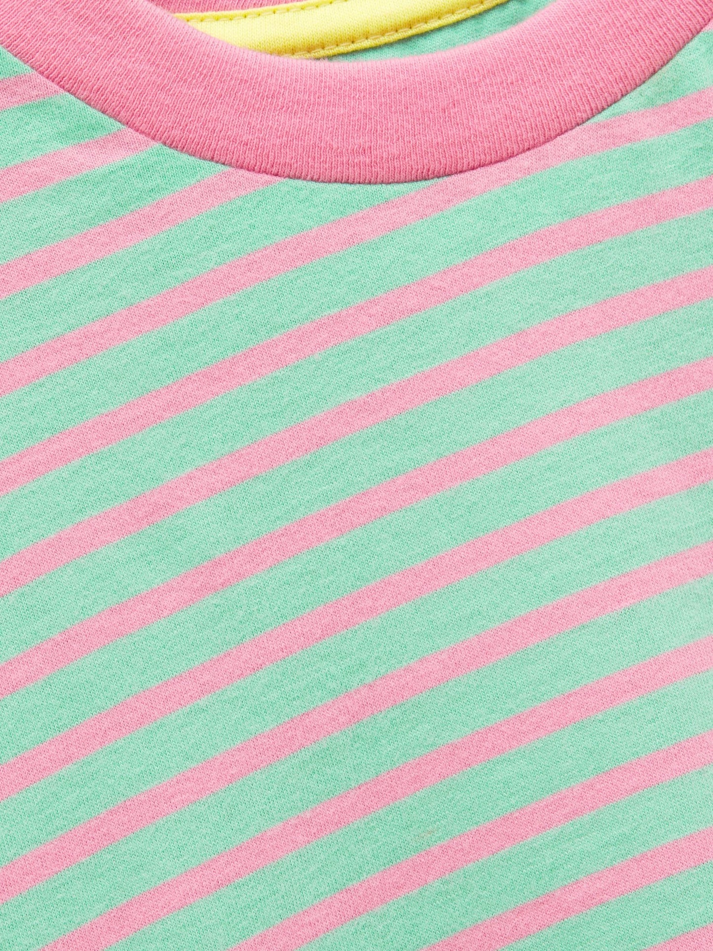 Dsiney Kidz - Joules Girls' Mila Aqua Blue Short Sleeve Stripe Boxy T-Shirt image 4