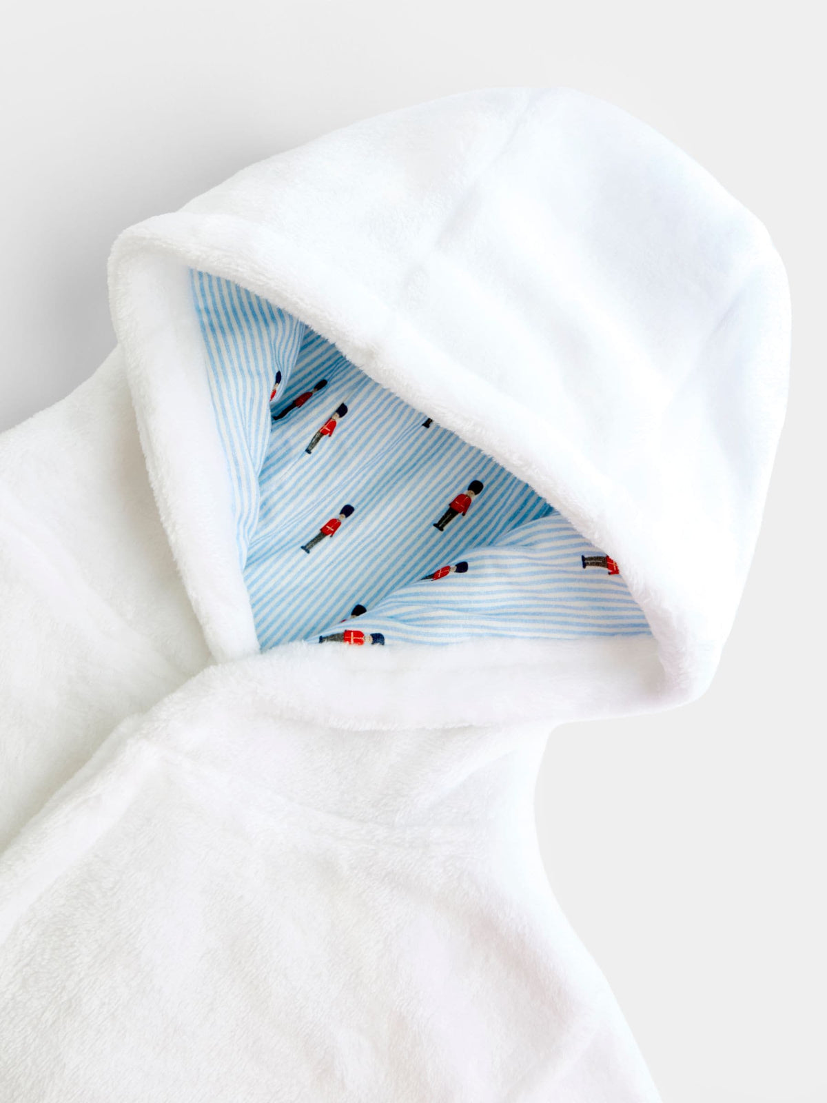 JoJo Maman Bébé White London Guard Fleece Robe - image 3