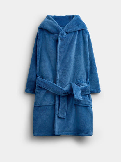 Dsiney Kidz - JoJo Maman Bébé Mid Blue Dinosaur Fleece Robe image 1