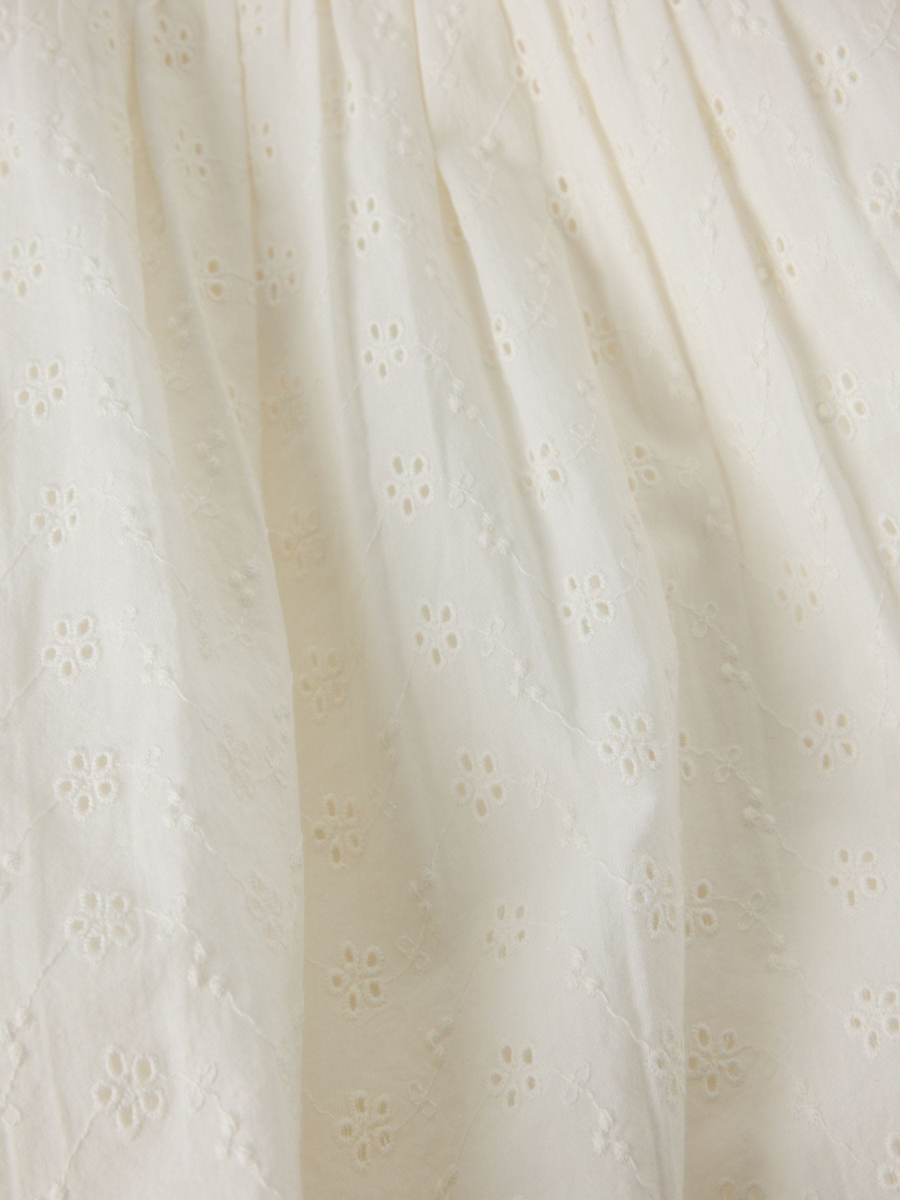 Dsiney Kidz - Polarn O. Pyret White Organic Cotton Ruffled Blouse image 3