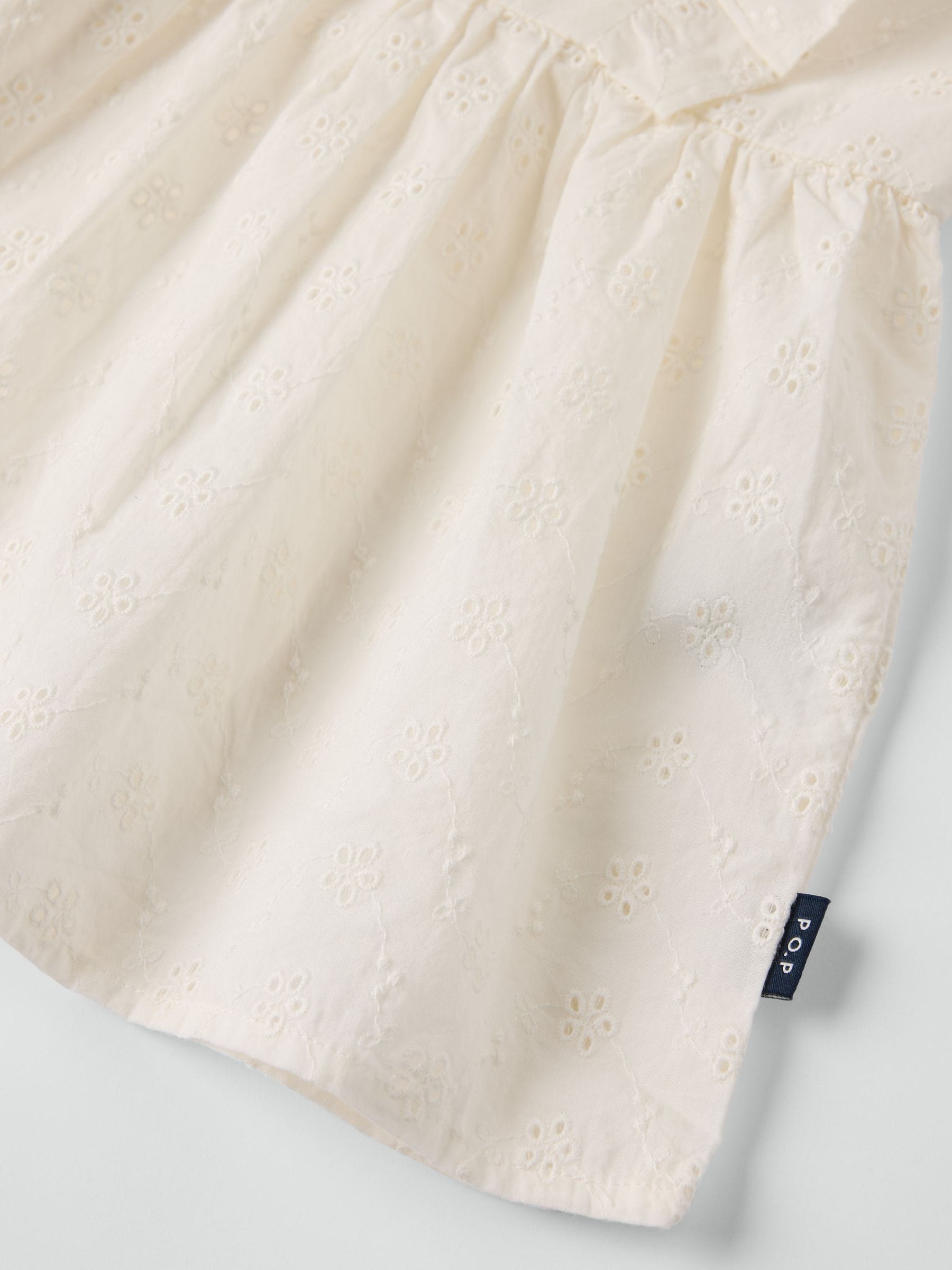 Dsiney Kidz - Polarn O. Pyret White Organic Cotton Ruffled Blouse image 4